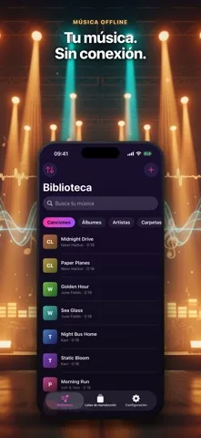 Tunio — reproductor de música sin internet 1